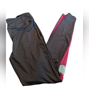 Capezio Black And Pink Leggings
